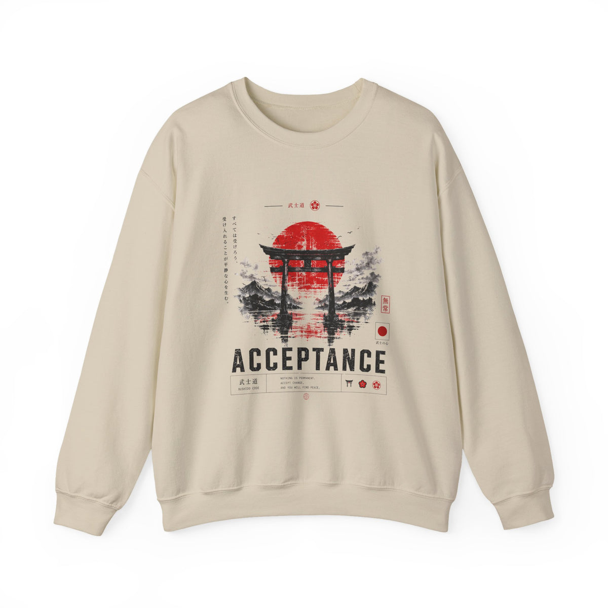 Acceptance Torii Gate Japanese Streetwear Sweatshirt Design