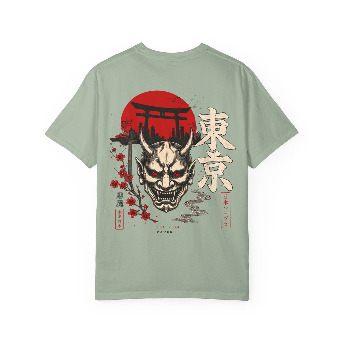 Tokyo Oni Shrine – Japanese Demon Mask T-Shirt