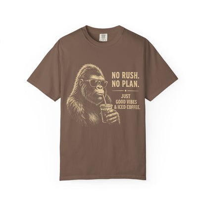 No Rush No Plan Coffee Humor T-Shirt