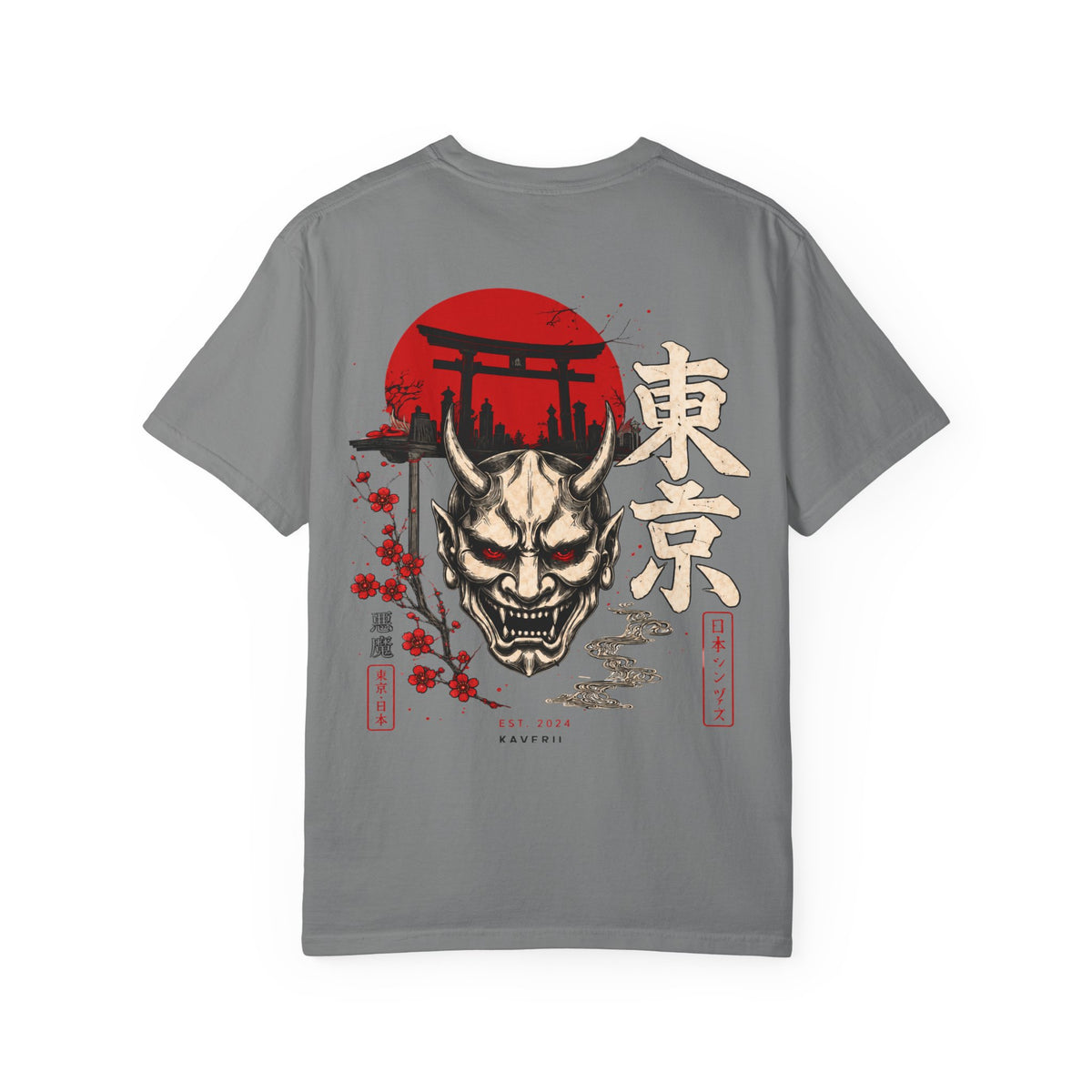 Tokyo Oni Shrine – Japanese Demon Mask T-Shirt