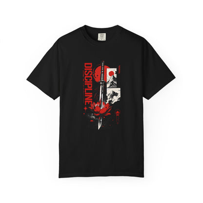 Discipline First Samurai Katana Japanese Graphic Tee