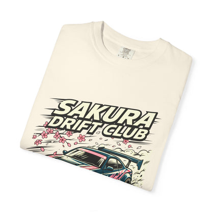 Sakura Drift Club T-Shirt — Japanese Racing Car Graphic Tee