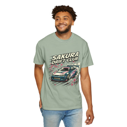 Sakura Drift Club T-Shirt — Japanese Racing Car Graphic Tee