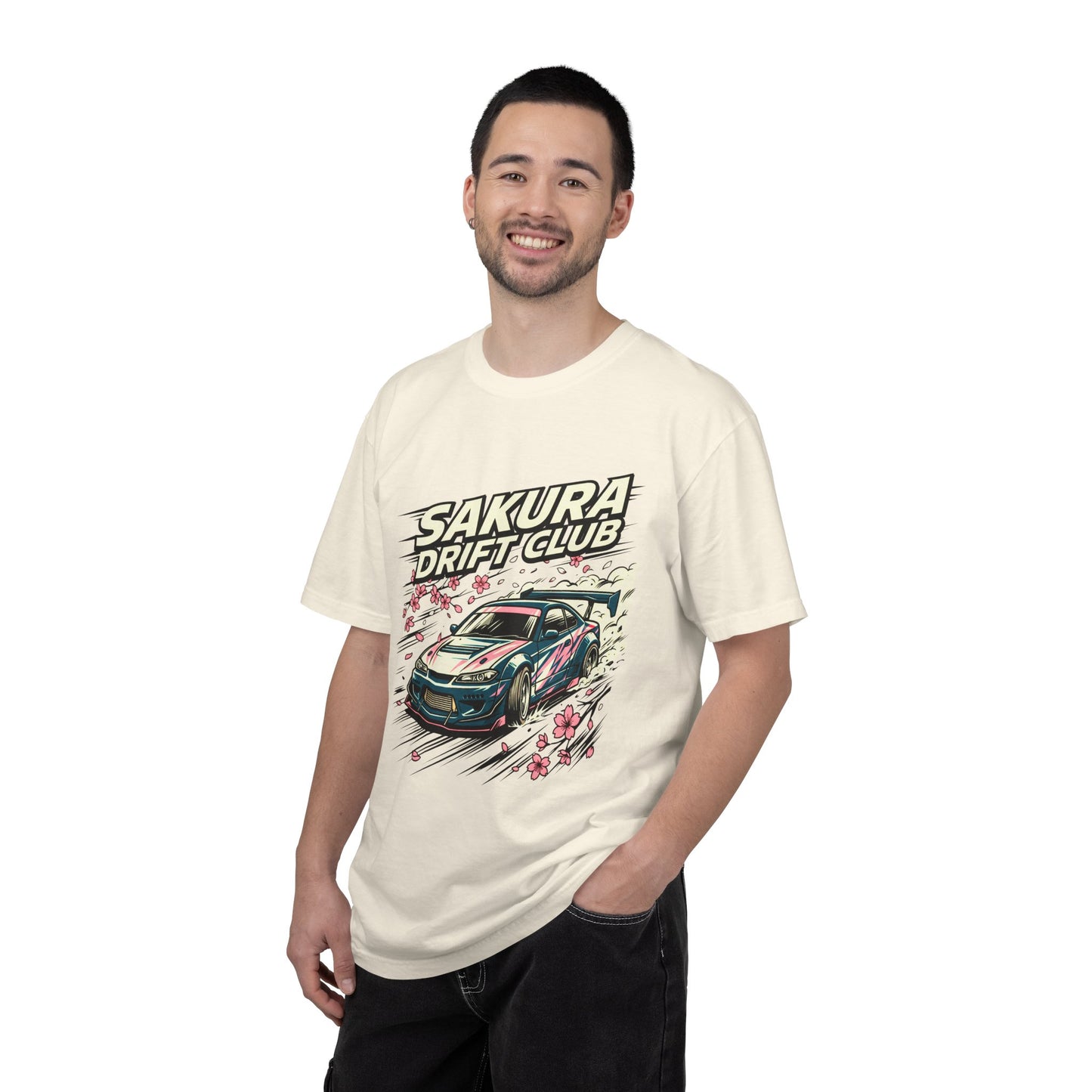 Sakura Drift Club T-Shirt — Japanese Racing Car Graphic Tee