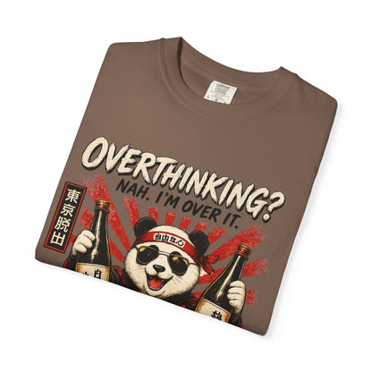 Overthinking Panda Japanese Graphic T-Shirt