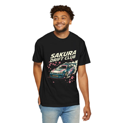 Sakura Drift Club T-Shirt — Japanese Racing Car Graphic Tee