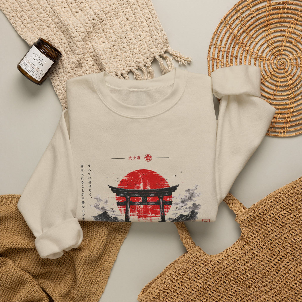 Acceptance Torii Gate Japanese Streetwear Sweatshirt Design