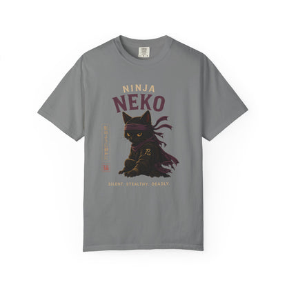 Ninja Neko Cat Japanese Streetwear T-Shirt