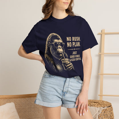 No Rush No Plan Coffee Humor T-Shirt