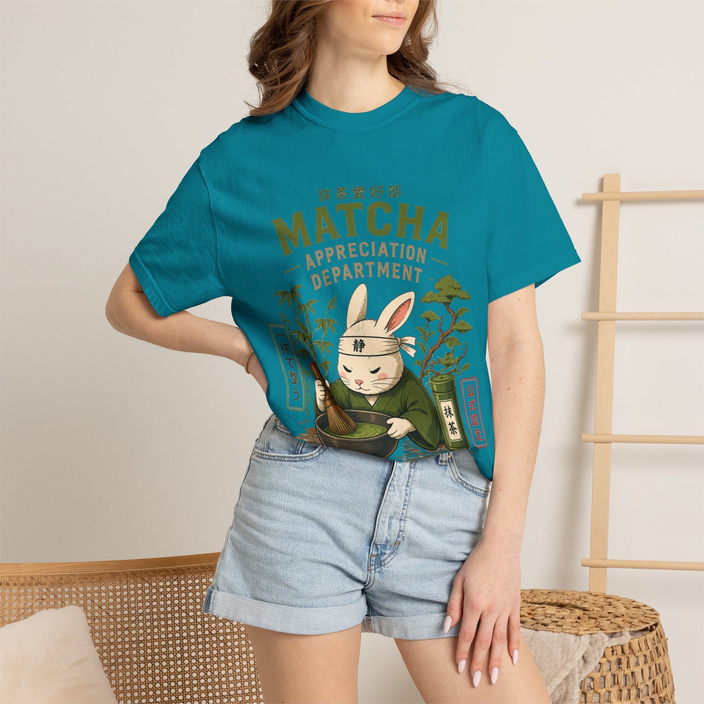 Matcha Appreciation Department Rabbit Graphic Tee