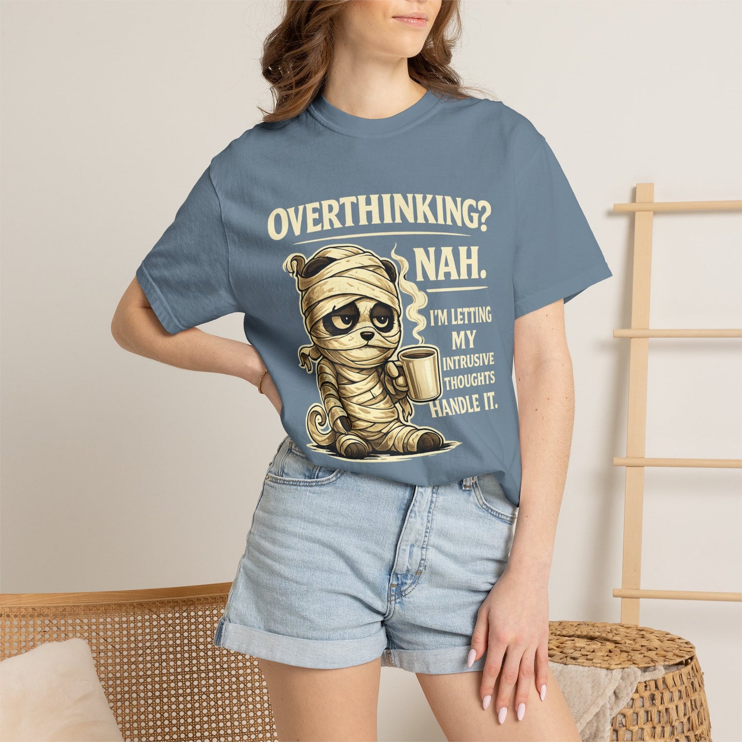 Tired Mummy Coffee Lover Funny T-Shirt