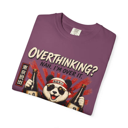 Overthinking Panda Japanese Graphic T-Shirt