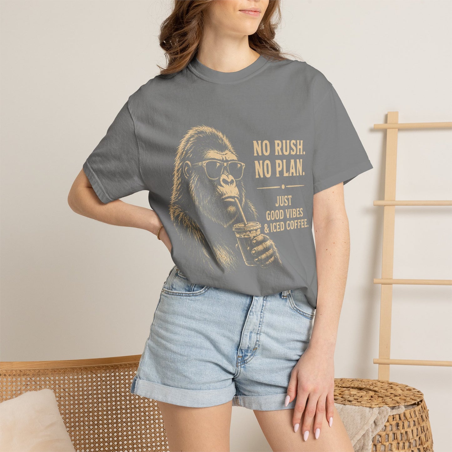 No Rush No Plan Coffee Humor T-Shirt