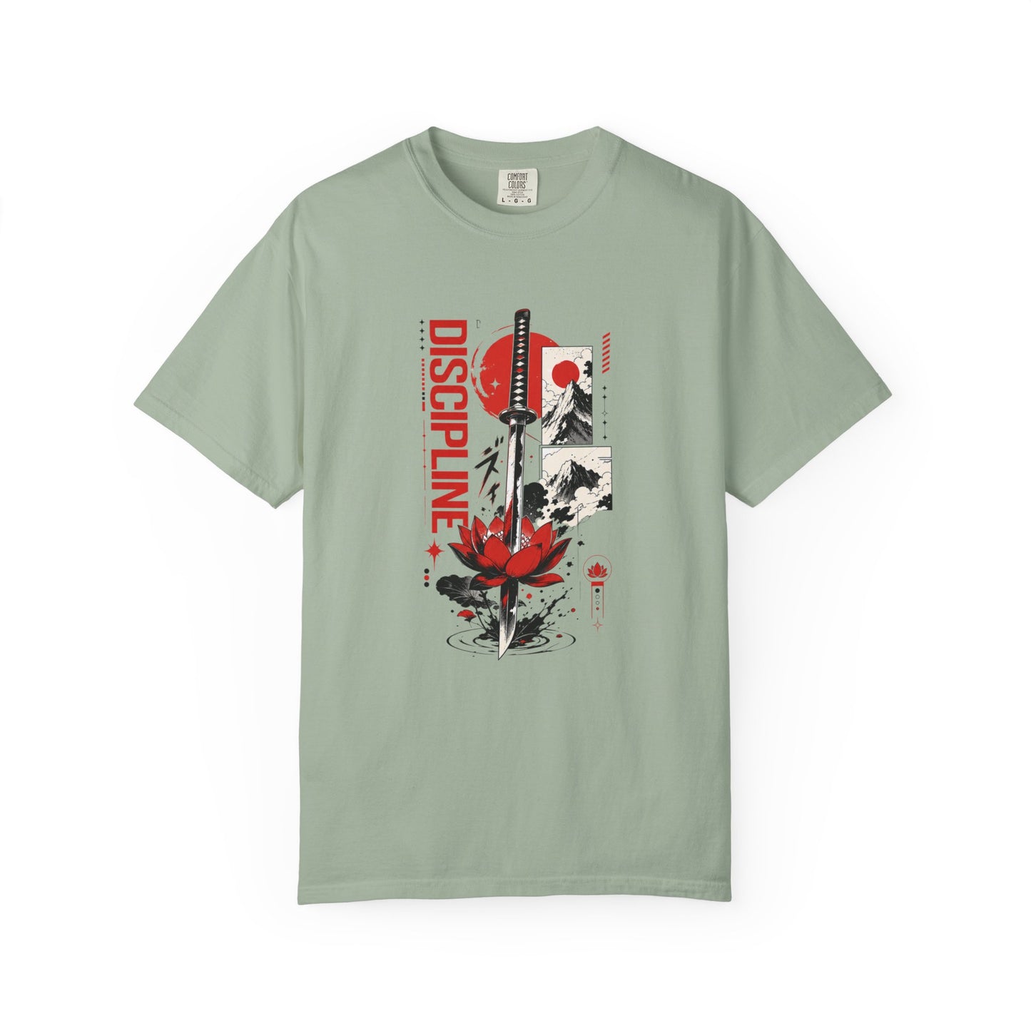 Discipline First Samurai Katana Japanese Graphic Tee