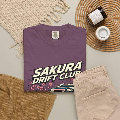 Sakura Drift Club T-Shirt — Japanese Racing Car Graphic Tee