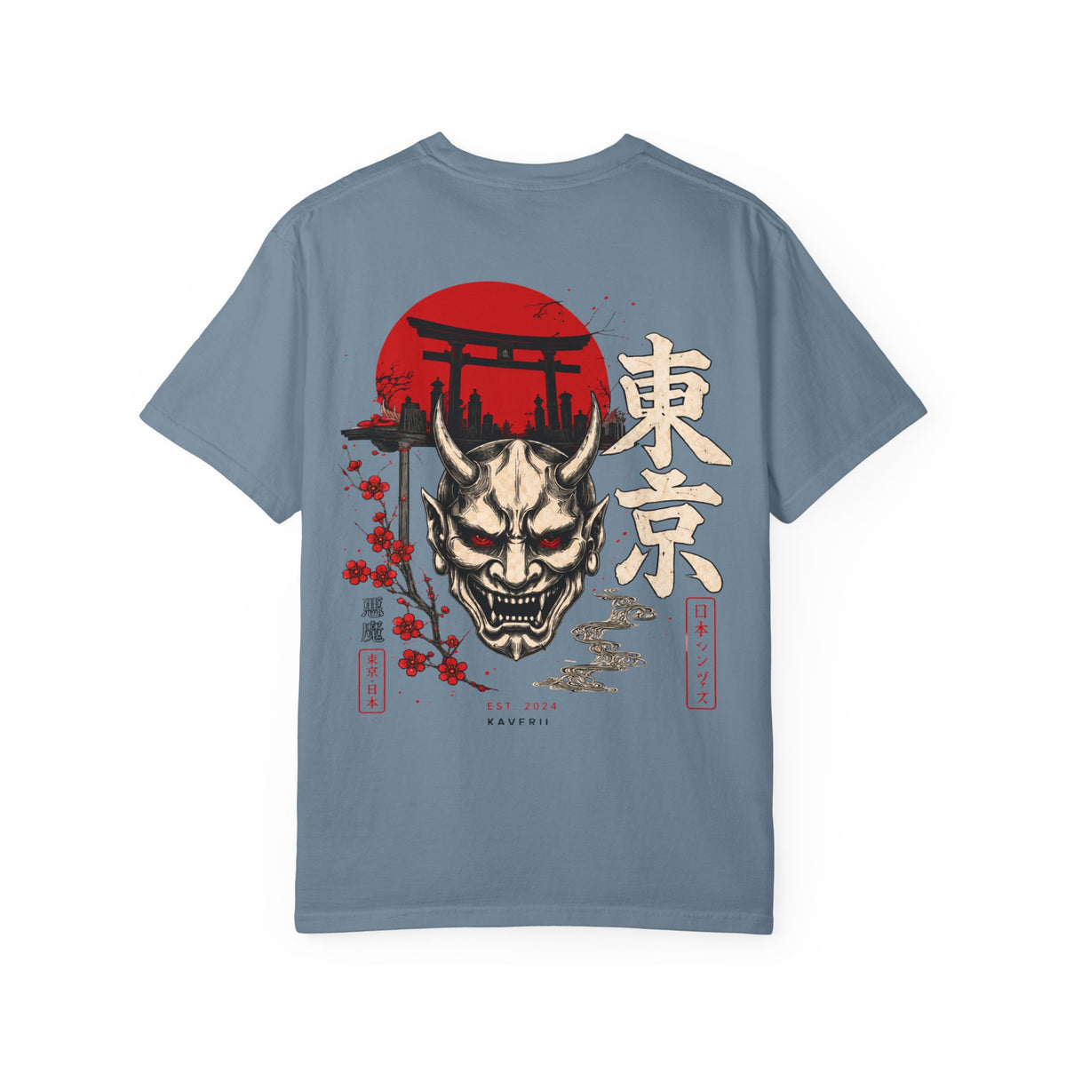 Tokyo Oni Shrine – Japanese Demon Mask T-Shirt