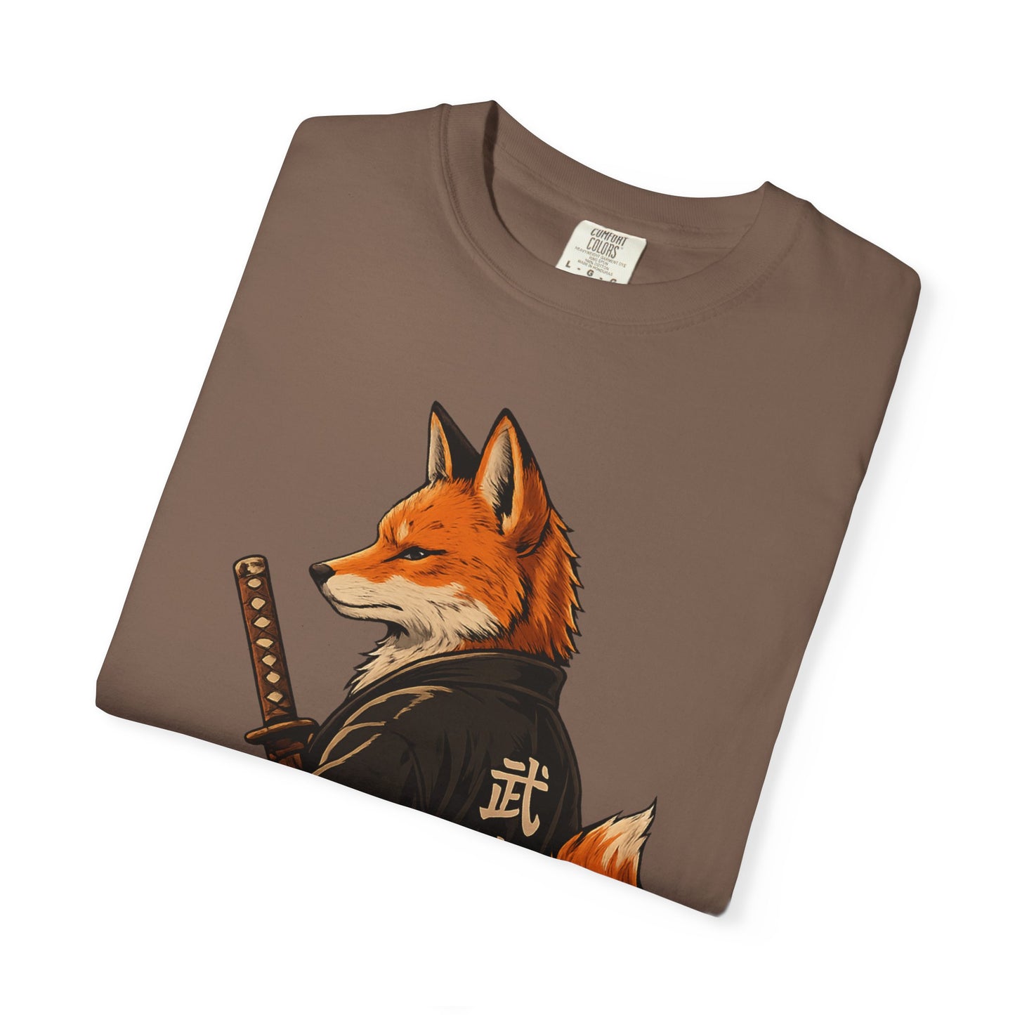 Samurai Fox Japanese Warrior Graphic T-Shirt