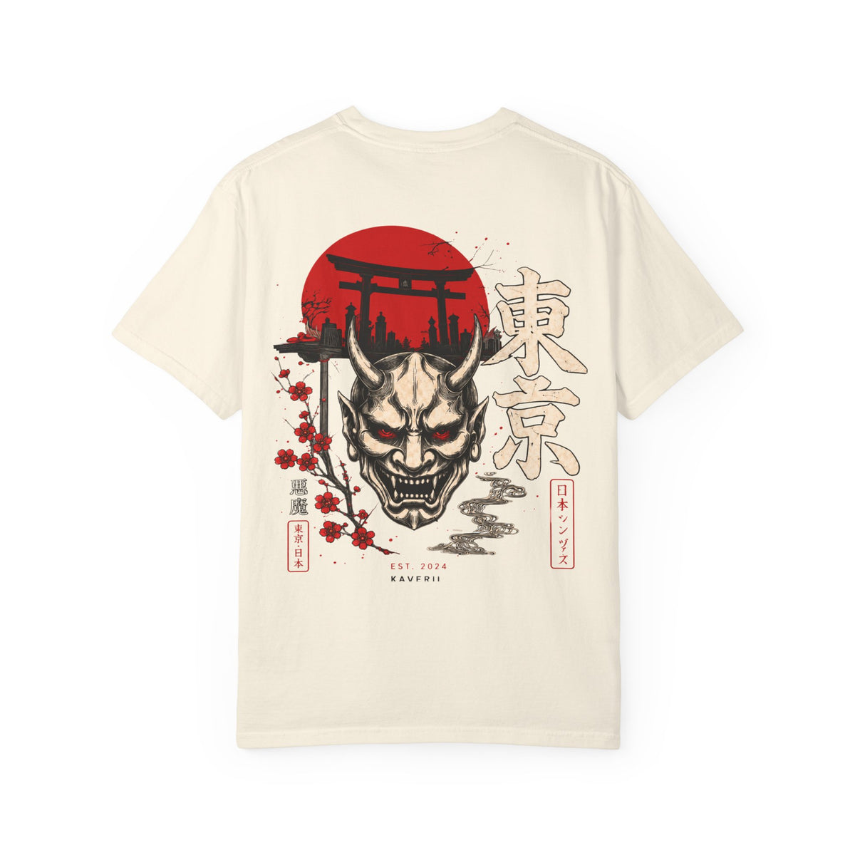 Tokyo Oni Shrine – Japanese Demon Mask T-Shirt