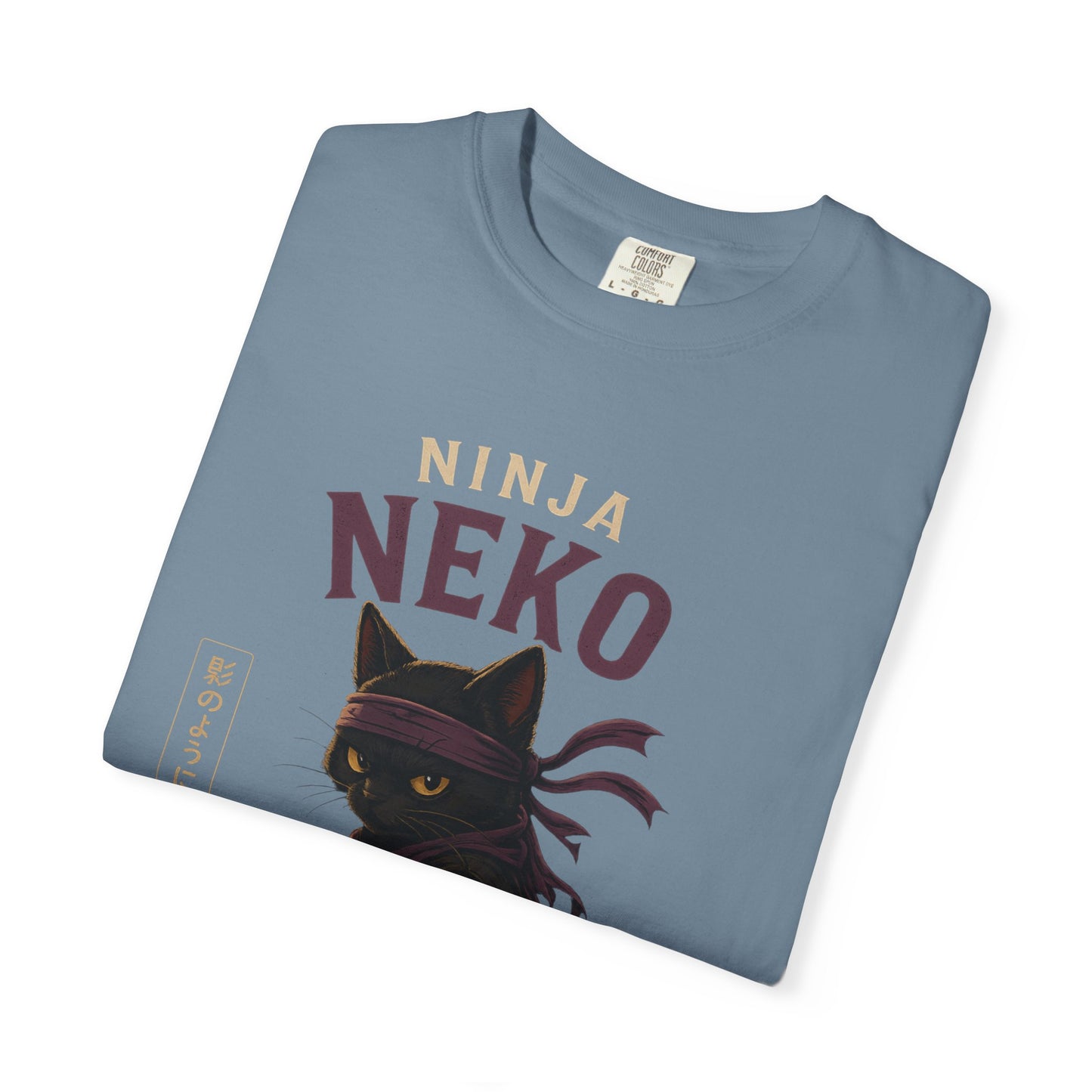 Ninja Neko Cat Japanese Streetwear T-Shirt