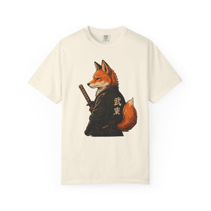 Samurai Fox Japanese Warrior Graphic T-Shirt