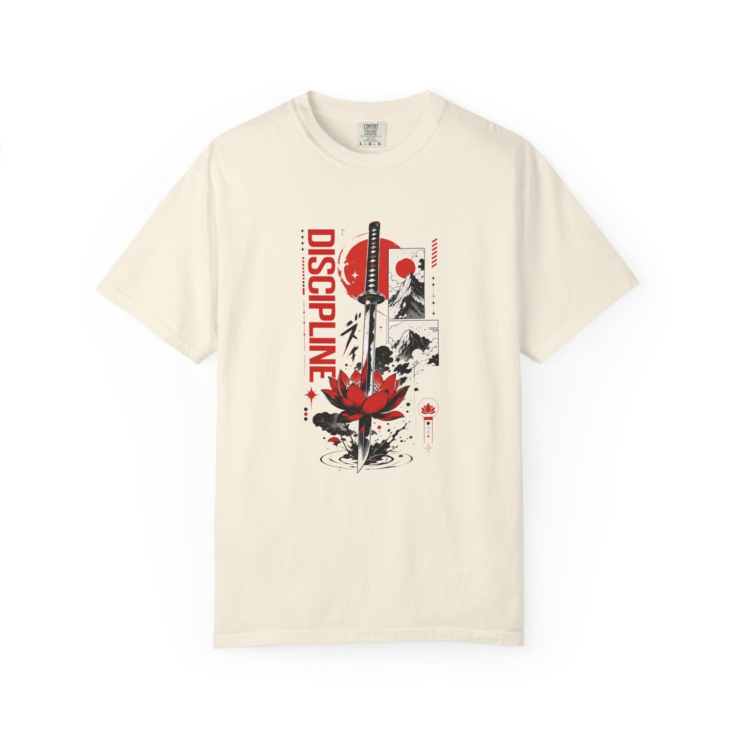 Discipline First Samurai Katana Japanese Graphic Tee