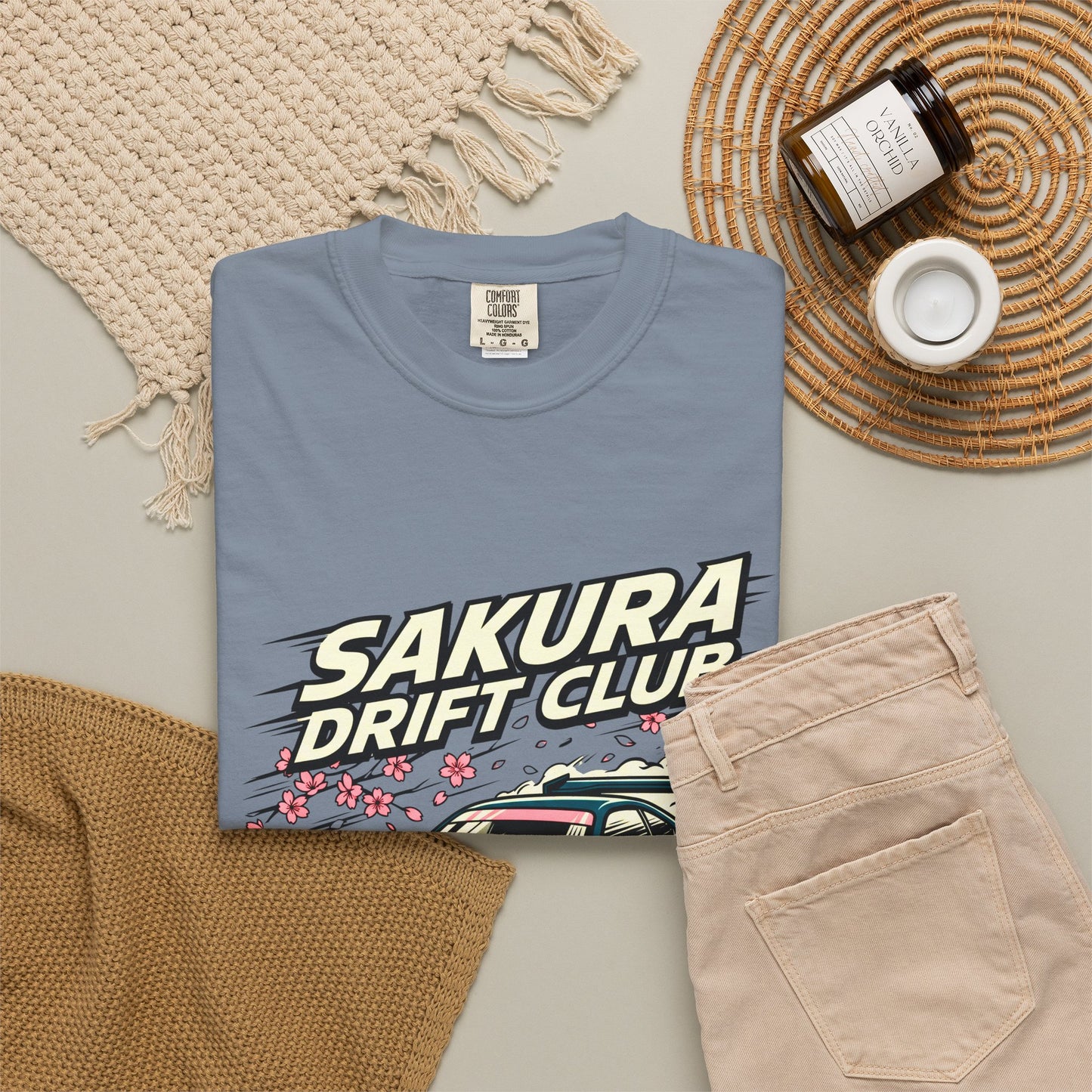Sakura Drift Club T-Shirt — Japanese Racing Car Graphic Tee
