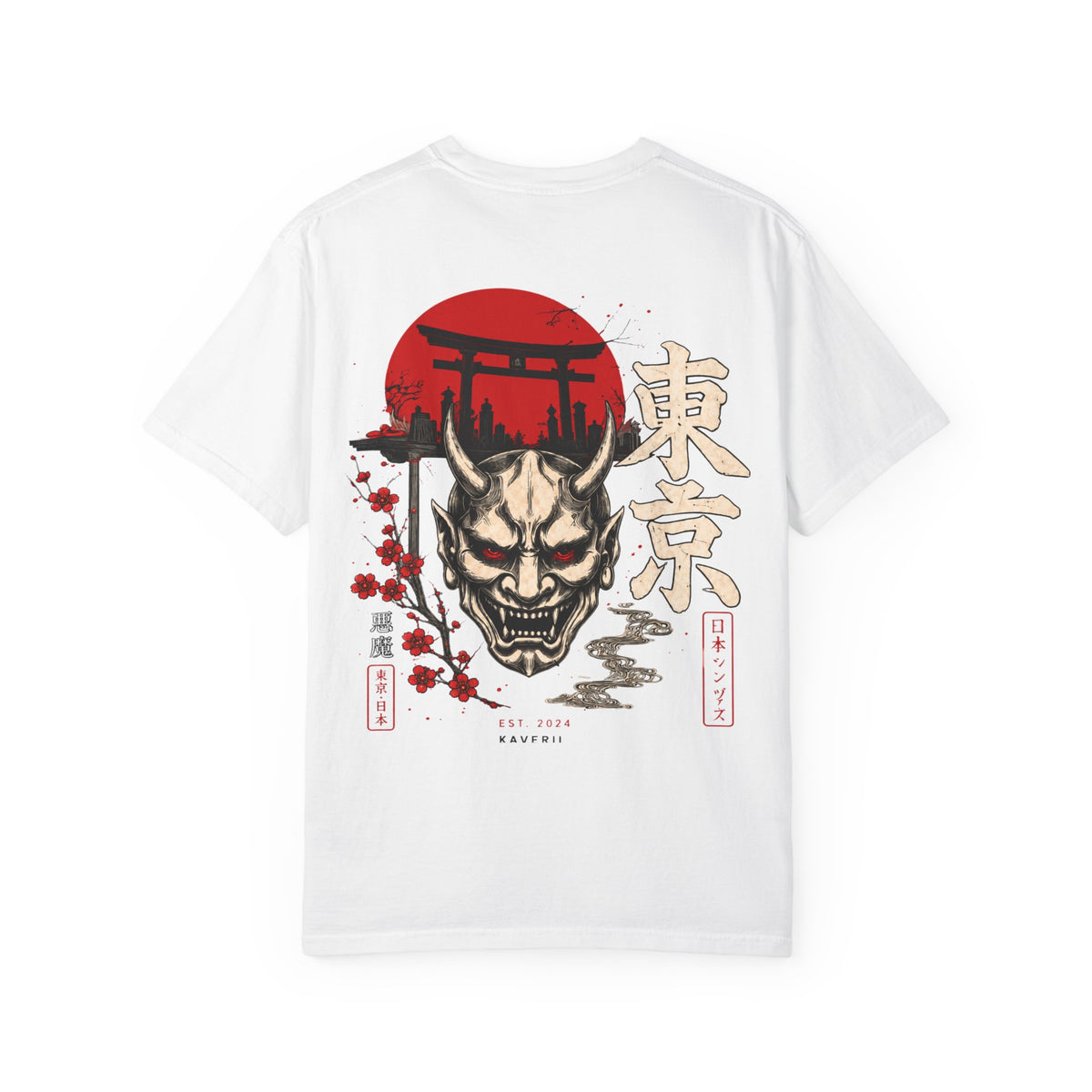Tokyo Oni Shrine – Japanese Demon Mask T-Shirt