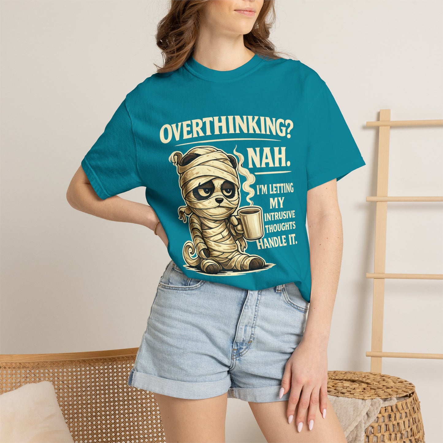 Tired Mummy Coffee Lover Funny T-Shirt
