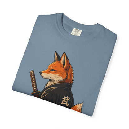 Samurai Fox Japanese Warrior Graphic T-Shirt