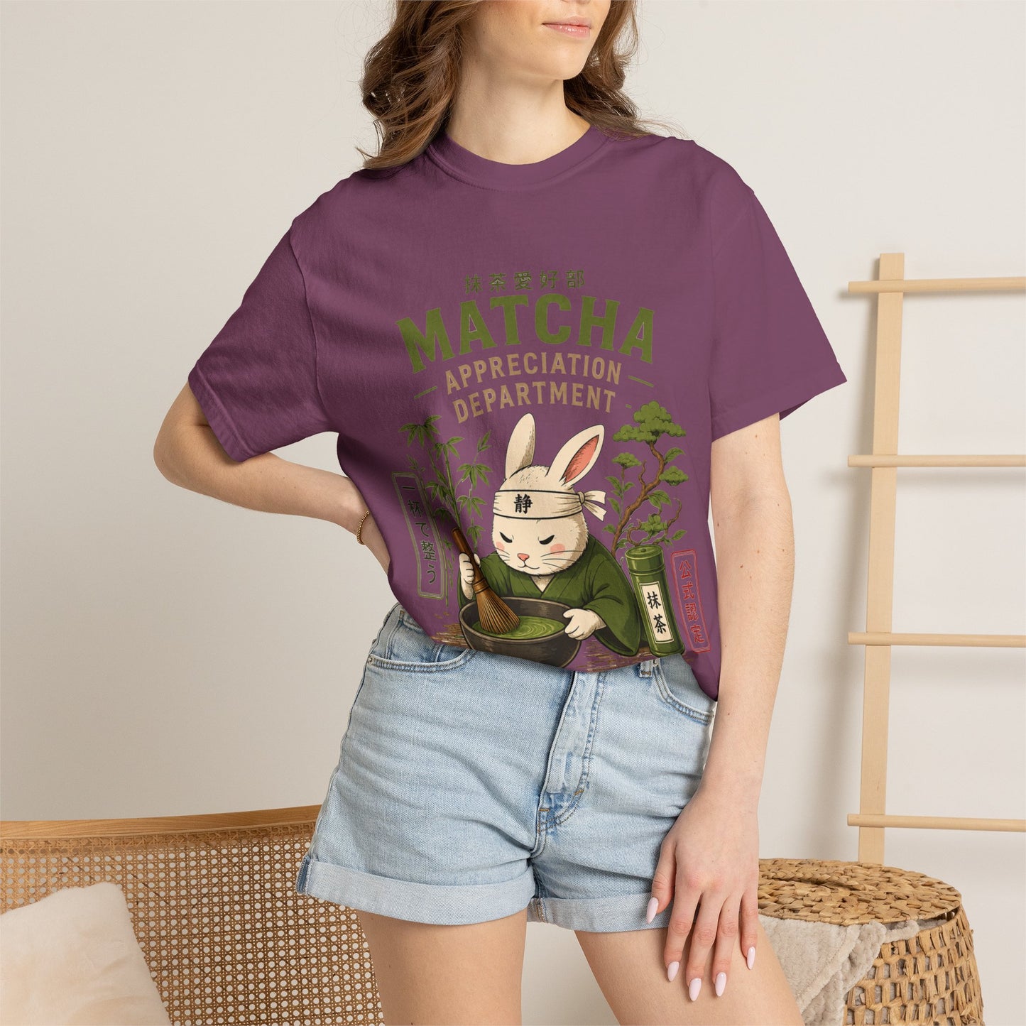 Matcha Appreciation Department Rabbit Graphic Tee
