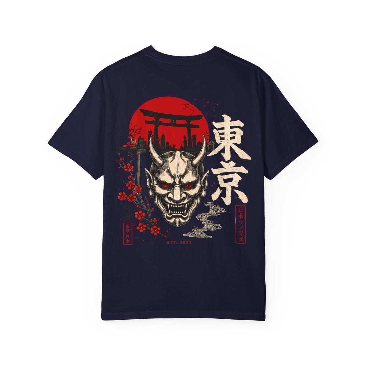 Tokyo Oni Shrine – Japanese Demon Mask T-Shirt