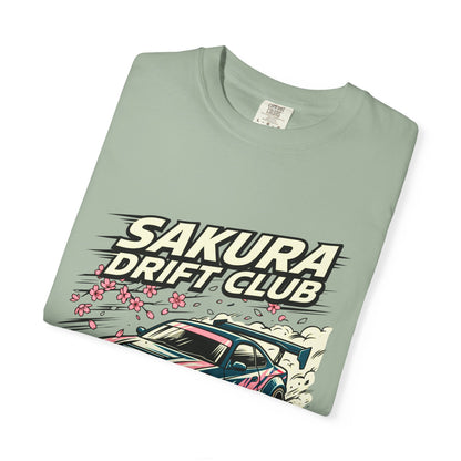Sakura Drift Club T-Shirt — Japanese Racing Car Graphic Tee