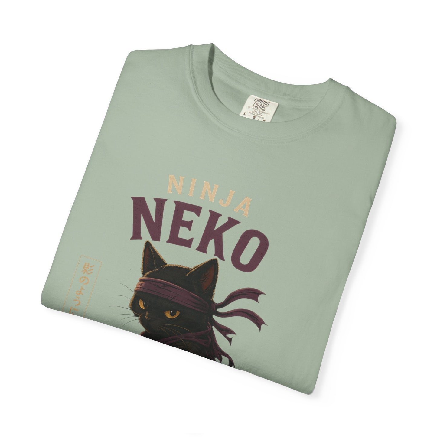 Ninja Neko Cat Japanese Streetwear T-Shirt