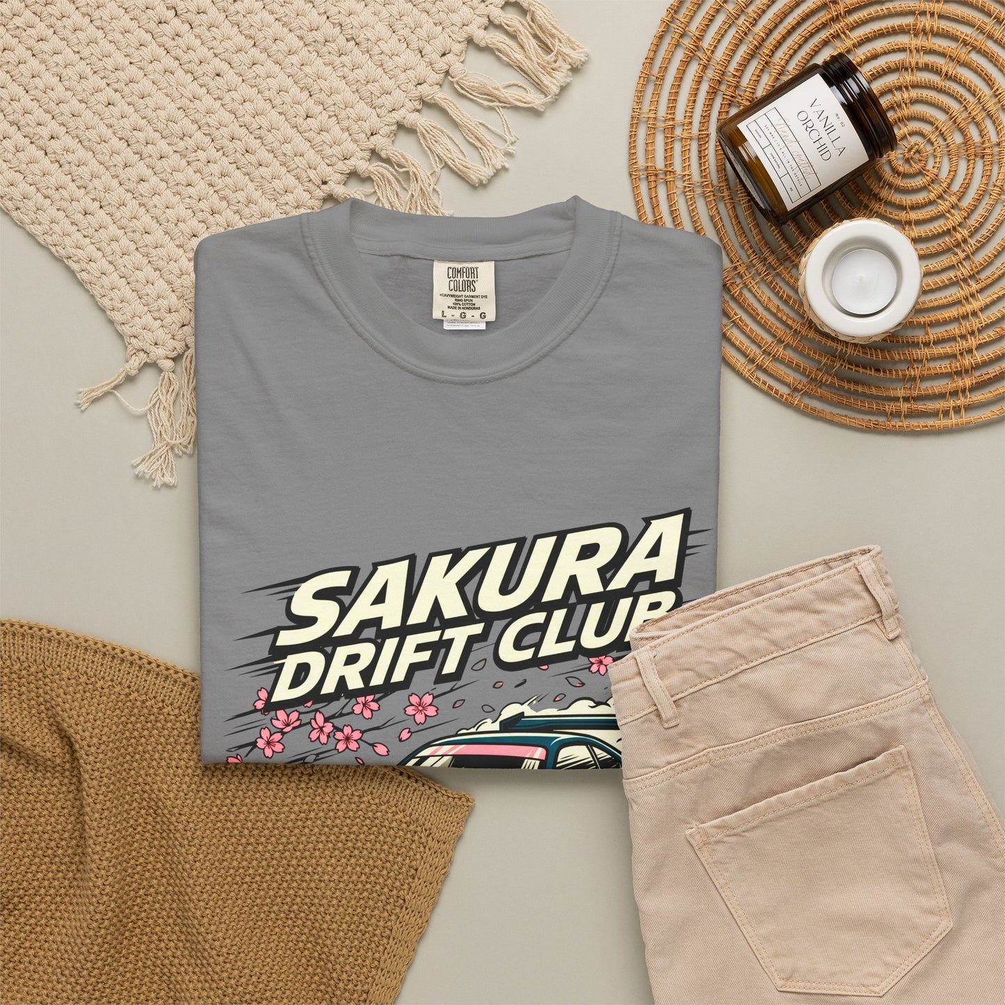 Sakura Drift Club T-Shirt — Japanese Racing Car Graphic Tee