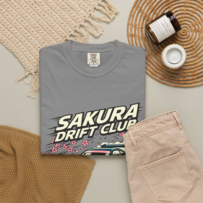 Sakura Drift Club T-Shirt — Japanese Racing Car Graphic Tee