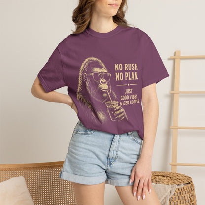 No Rush No Plan Coffee Humor T-Shirt